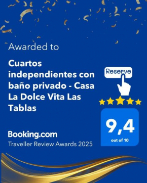 Cuartos independientes con baño privado - Casa La Dolce Vita Las Tablas